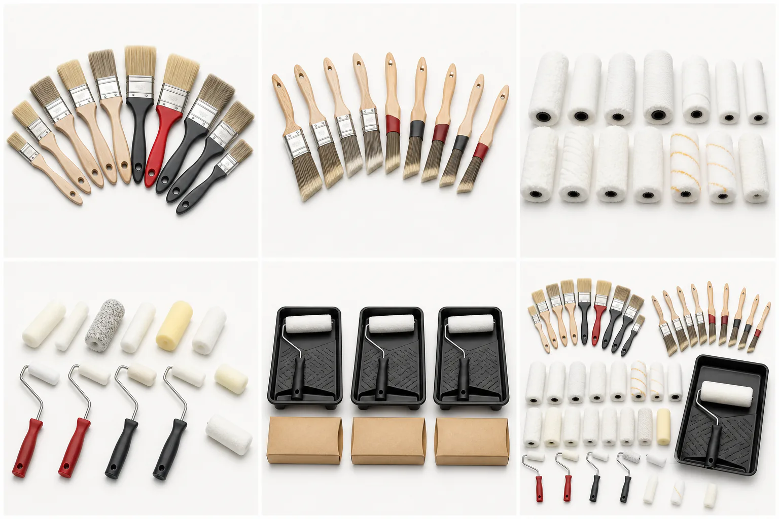 Paint brush and roller sample range for UAE and GCC buyers
