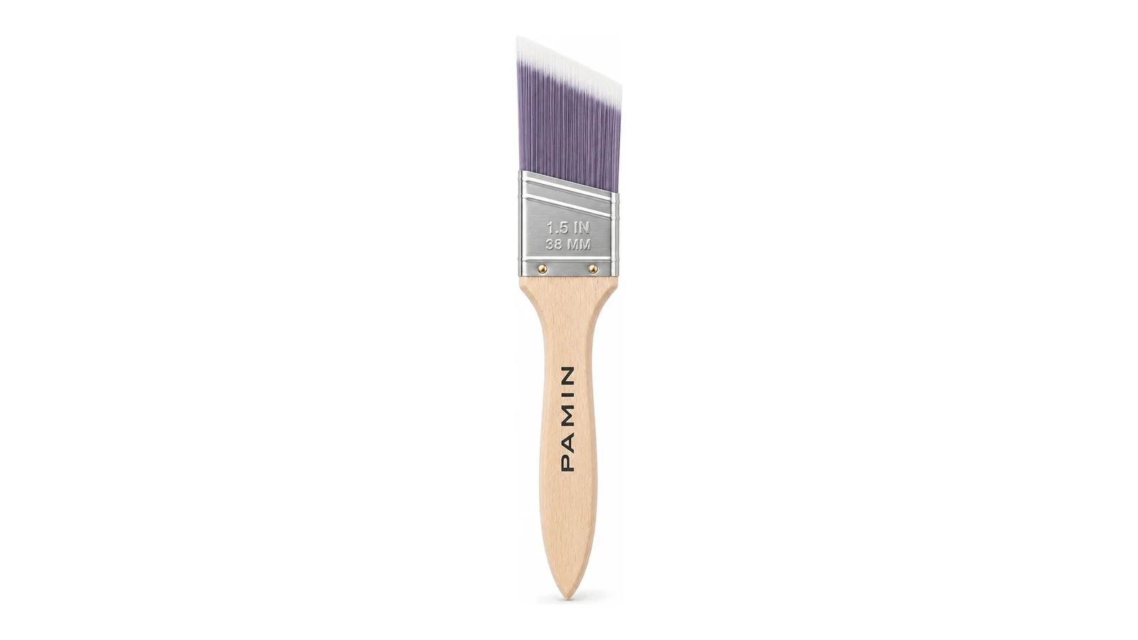 1.5-Inch Purple & White Flagged Filament Angle Sash Brush