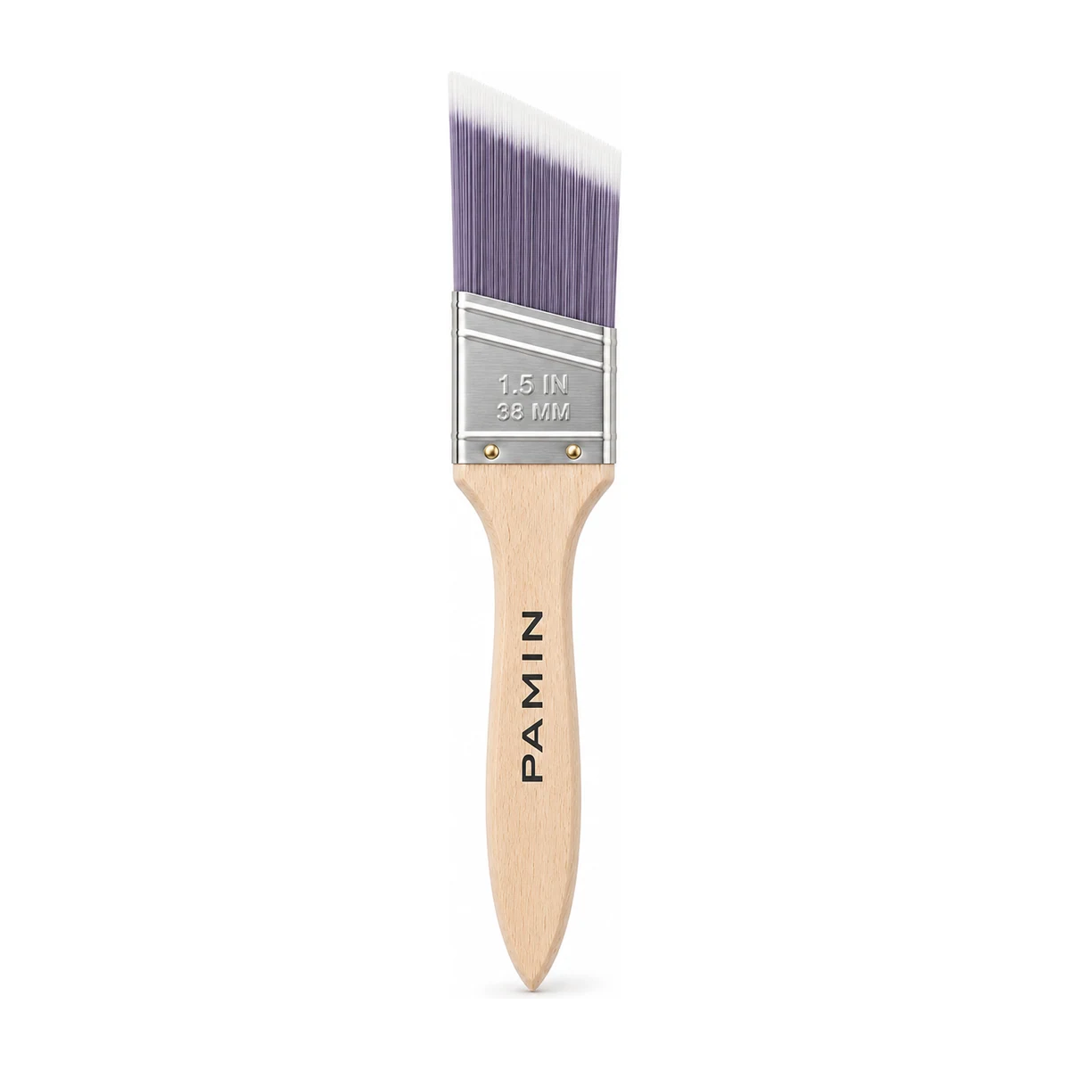 1.5-Inch Purple & White Flagged Filament Angle Sash Brush