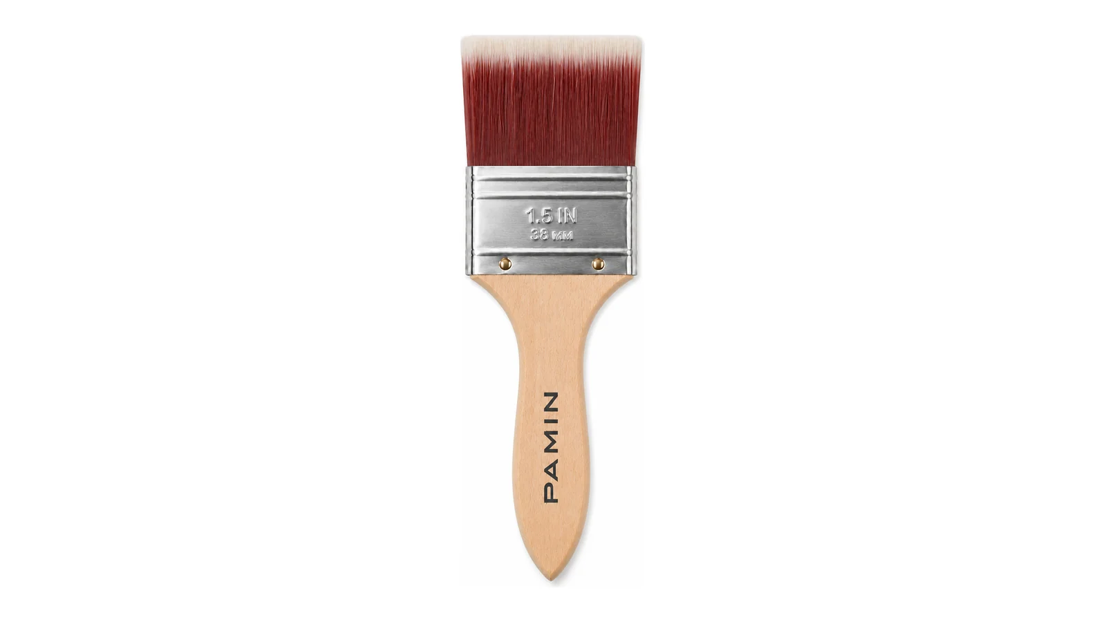 1.5-Inch Red & White Flagged Filament Flat Brush