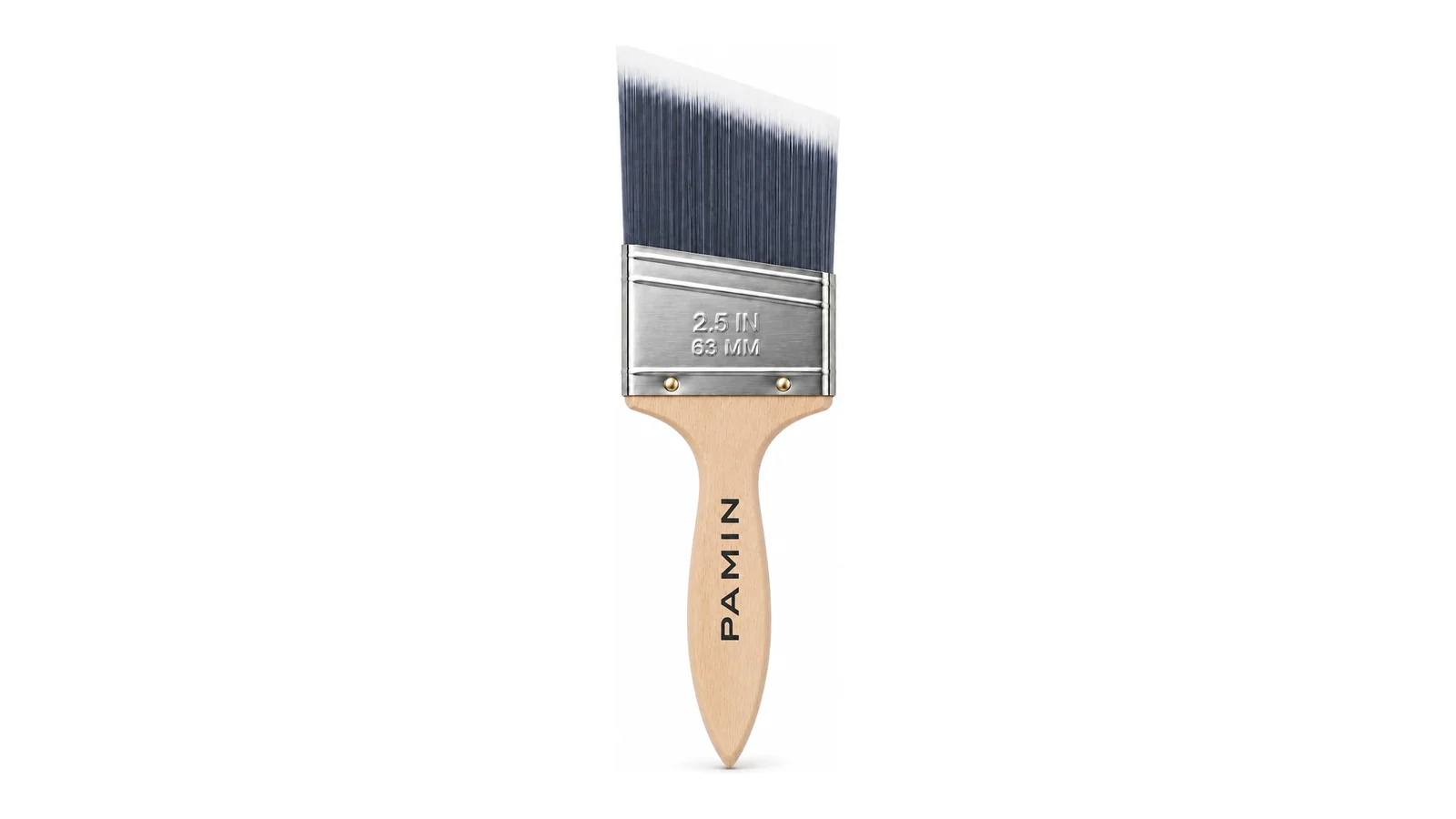 2.5-Inch Gray-Blue & White Flagged Filament Angle Sash Brush