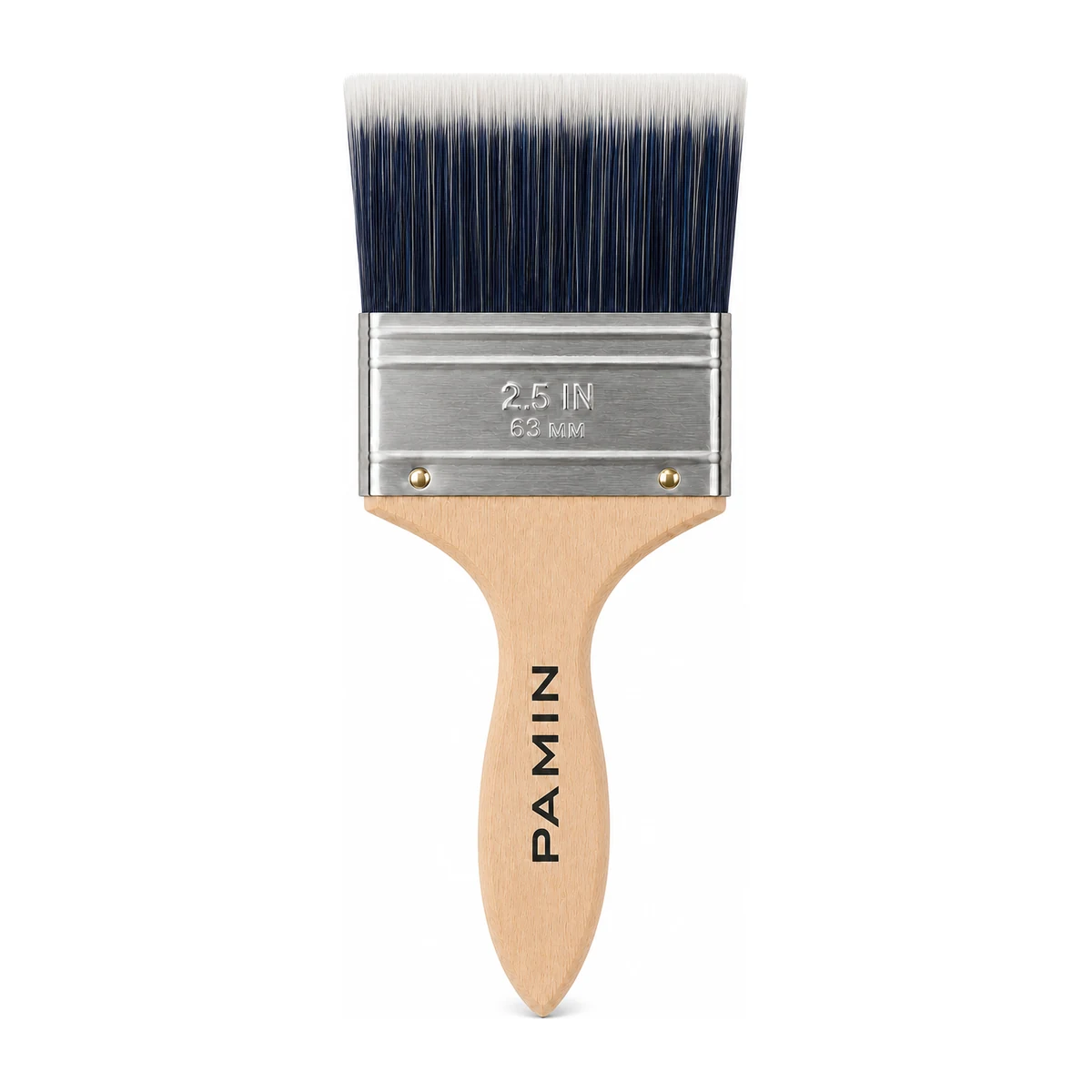 2.5-Inch Navy, Black & White Flagged Filament Flat Brush