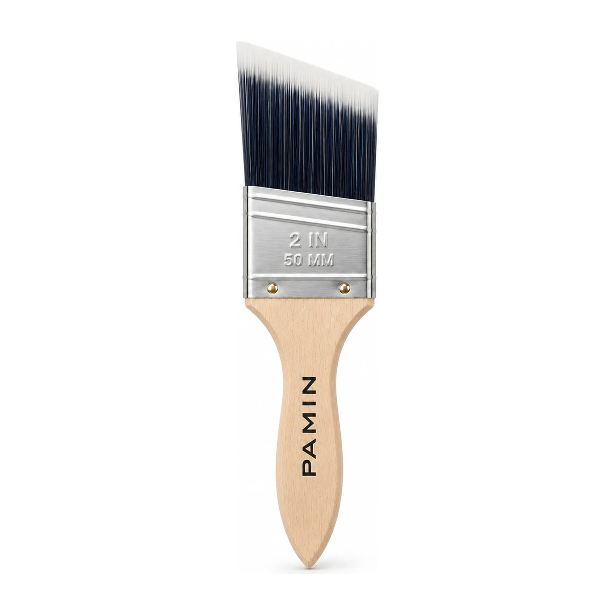 2-Inch Navy, Black & White Flagged Filament Angle Sash Brush