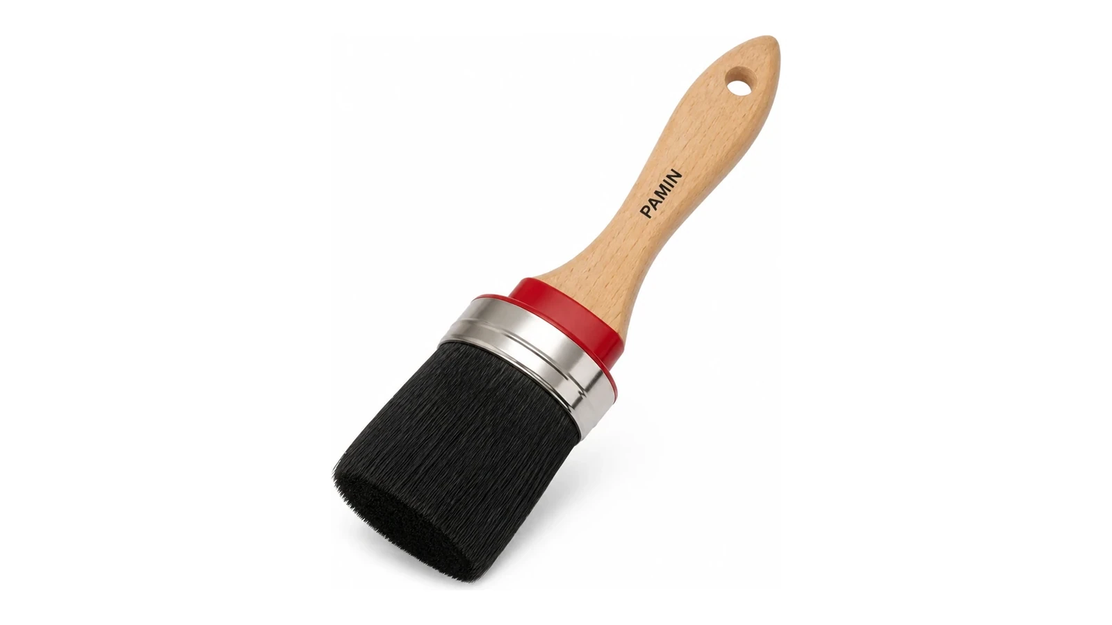 Black Bristle Oval Paint Brush