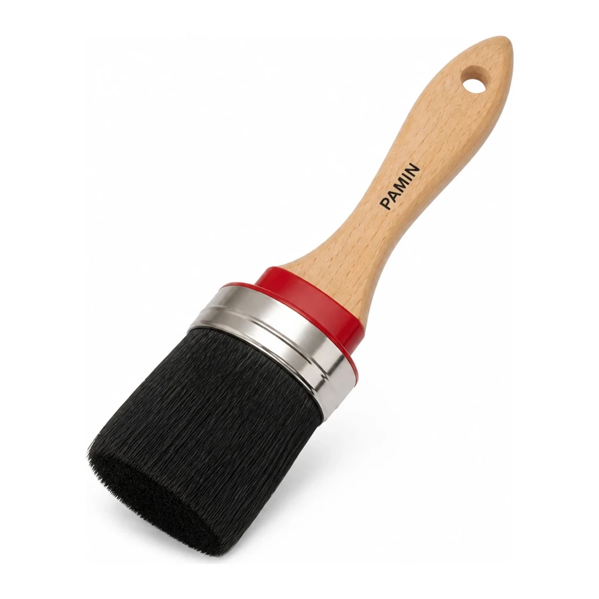 Black Bristle Oval Paint Brush