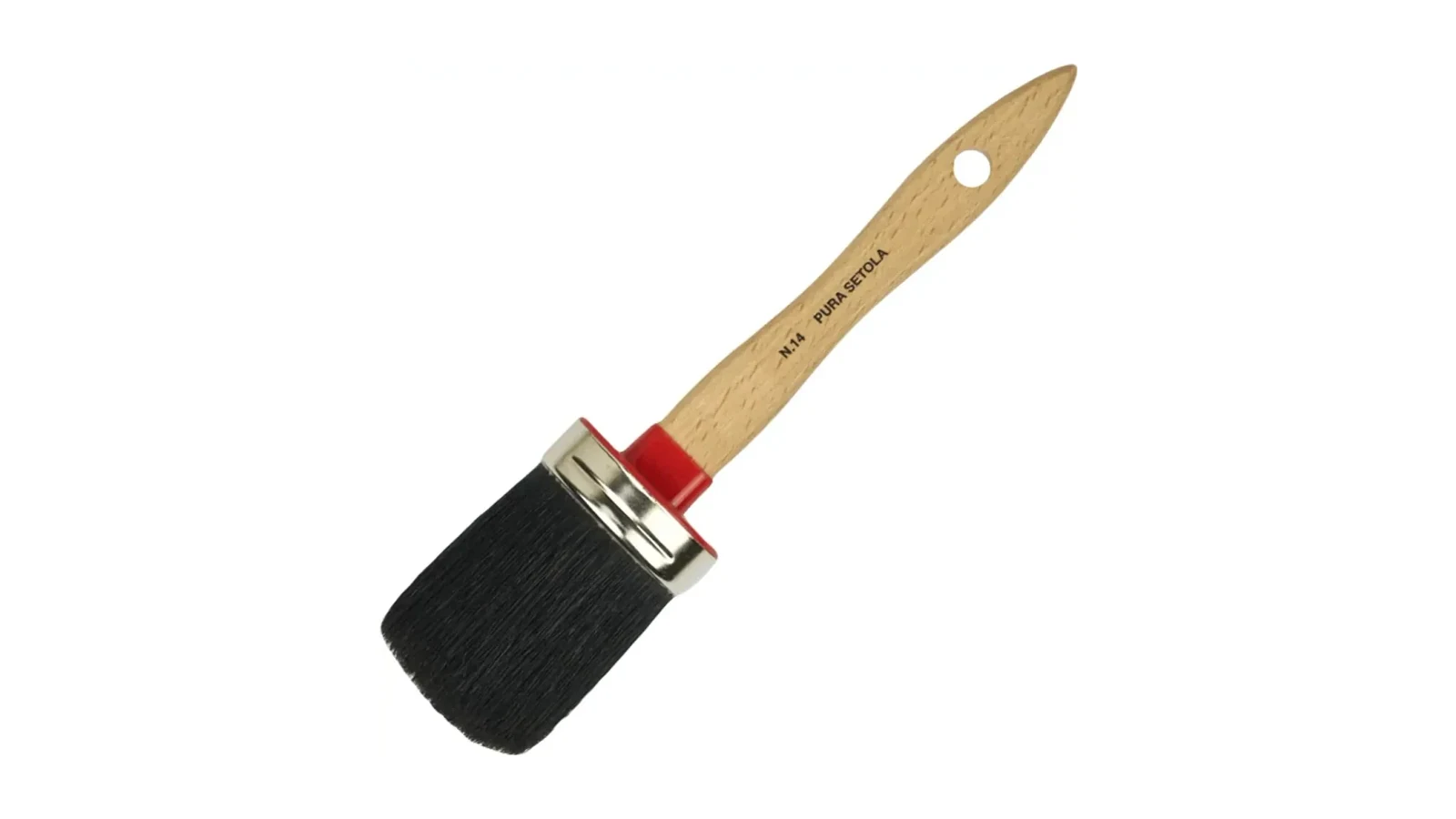 Dark Bristle Round Paint Brush