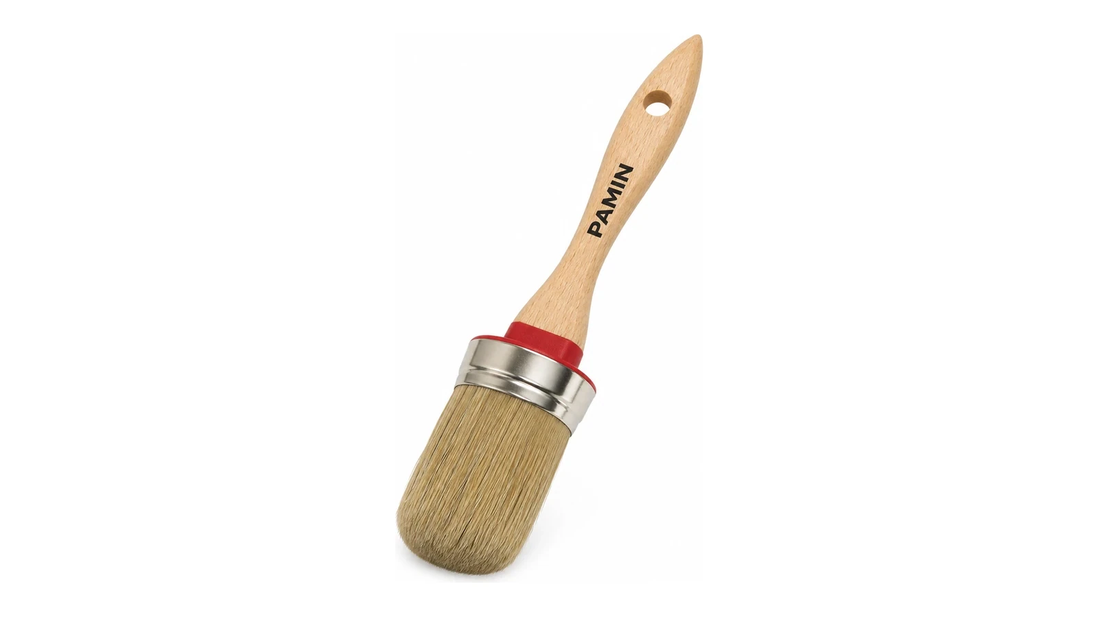 Natural Bristle Oval Paint Brush