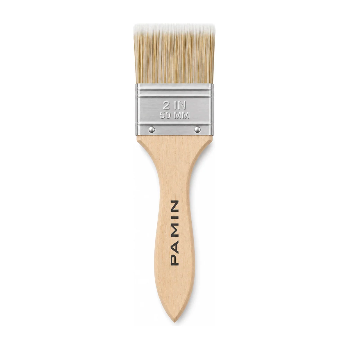 Natural & White Blended Filament Flat Brush